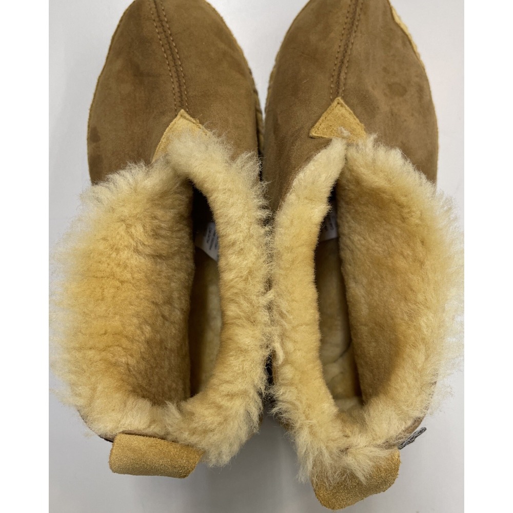 LL Bean Wicked Good Moccasins Suede Shearling Slippers Women's Size US 7 Medium - Picture 5 of 15